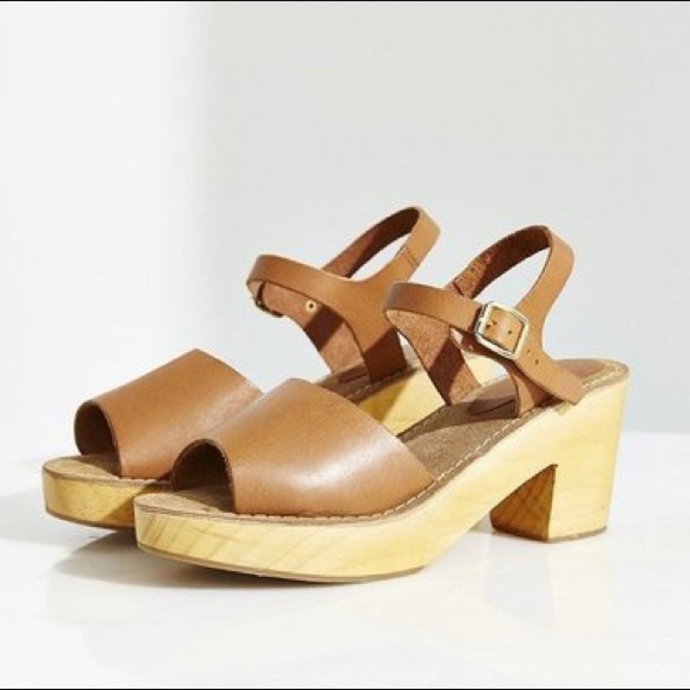 Urban Outfitters Ecote Rita Heeled Clog Sz 10